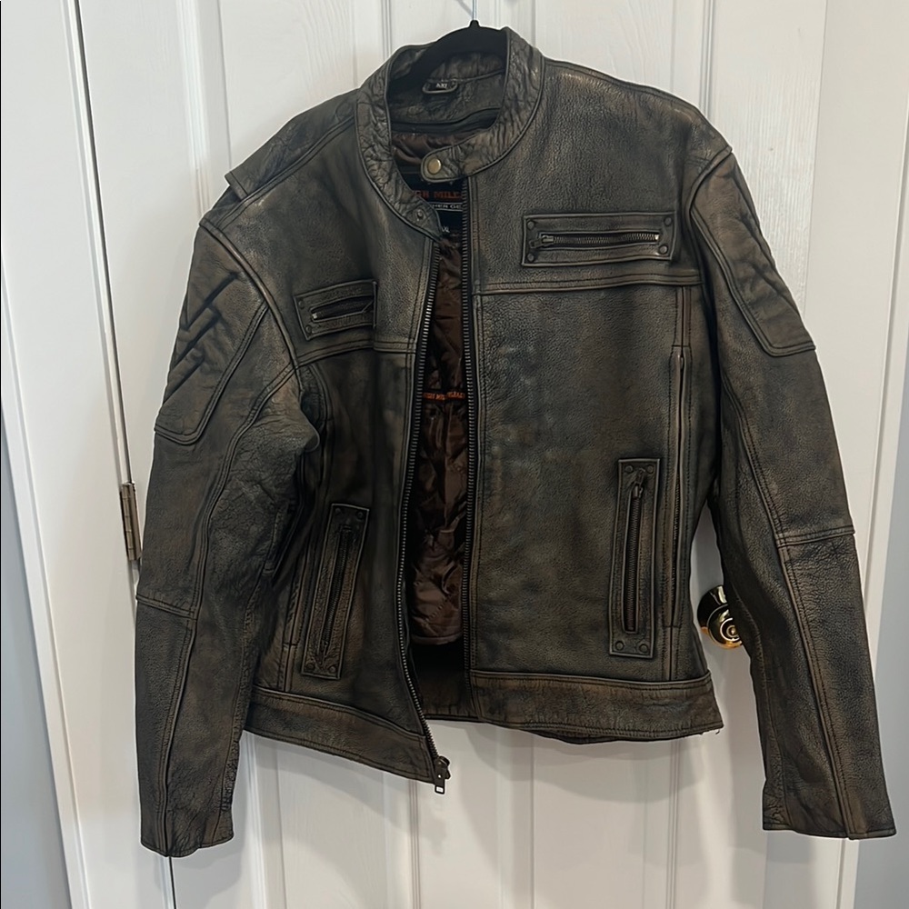 Men's Black Leather Jacket